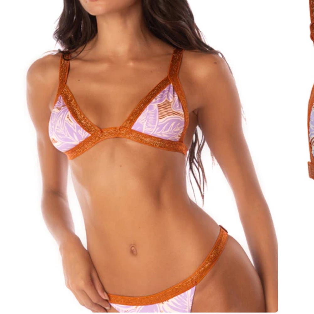 Maaji Wisteria Bloom Raquel Fixed Triangle Bikini - Picture 3 of 6